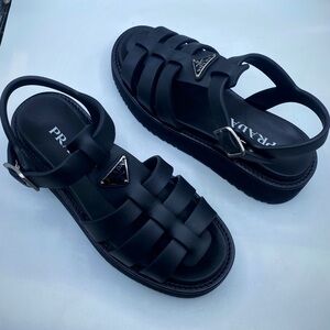 Prada Platform Cage Sandals